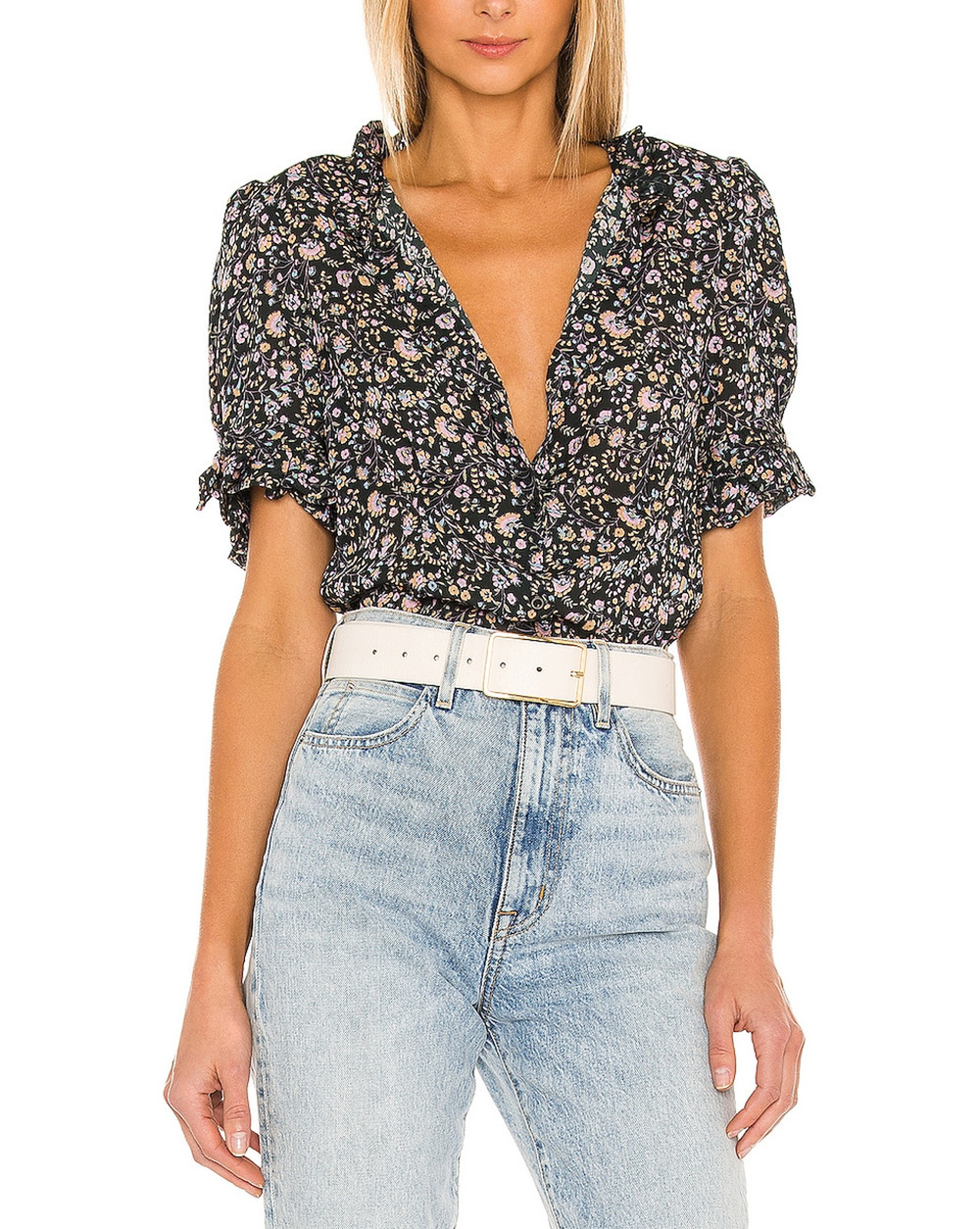 Selkie Floral Spirit Bistro Blouse Size M